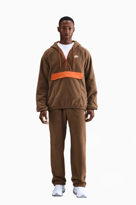 Bluza z kapturem Nike Sportswear Club Winterized Top - Brązowy