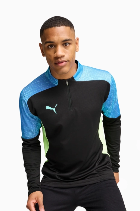 Блуза Puma IndividualFINAL Top 1/4 Zip - черен