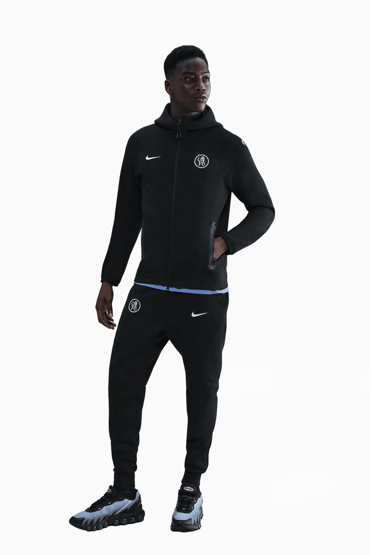 Nike Chelsea DRI-FIT ジャージ XXL 黒 Куртка Nike Chelsea FC 25/26 Tech Fleece Windrunner - черный