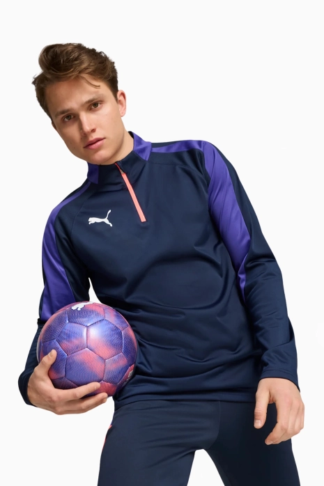 Блуза Puma IndividualLIGA Top 1/4 Zip - тъмносин
