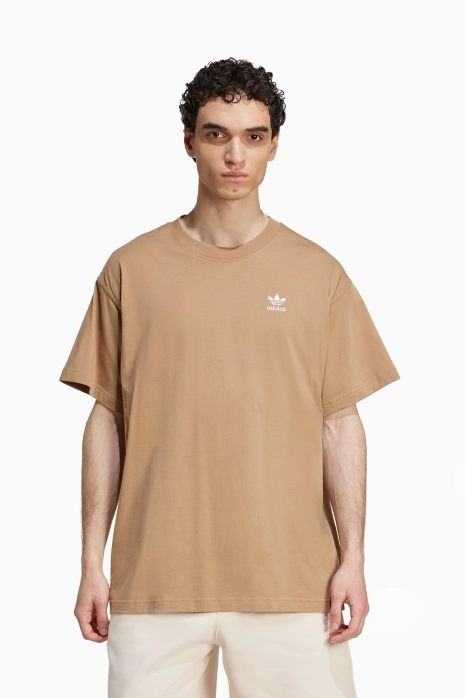 Tričko adidas Trefoil Essentials Oversized - Béžový