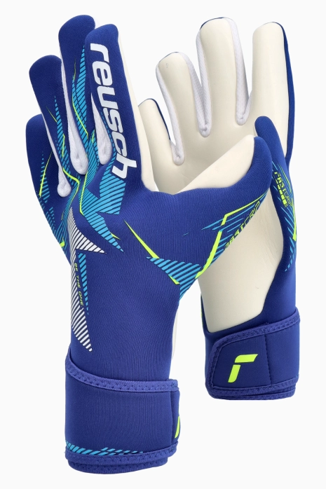 Goalkeeper Gloves Reusch Fastgrip Fusion Advance Junior - Blue