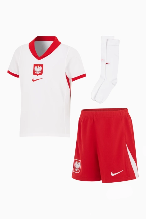 Şort ve tişört takımı Nike Polonya 2024 İç saha Stadium küçük çocuklar