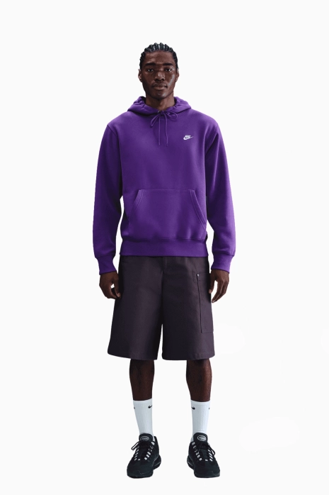 Bluza z kapturem Nike Club - Fioletowy