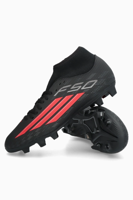 Cleats adidas F50 Club Mid FG/MG - Black