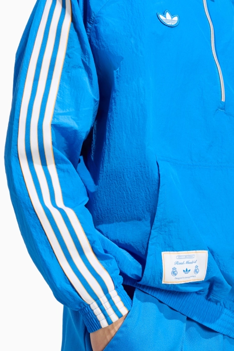 Кофта adidas Real Madrid 25/26 Terrace Icons Half-Zip - синий