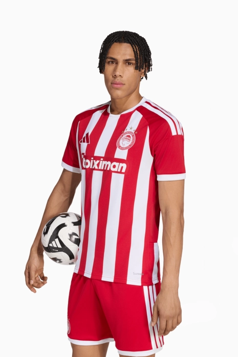 Tricou adidas Olympiacos 26/27 Home Replica - Roșu