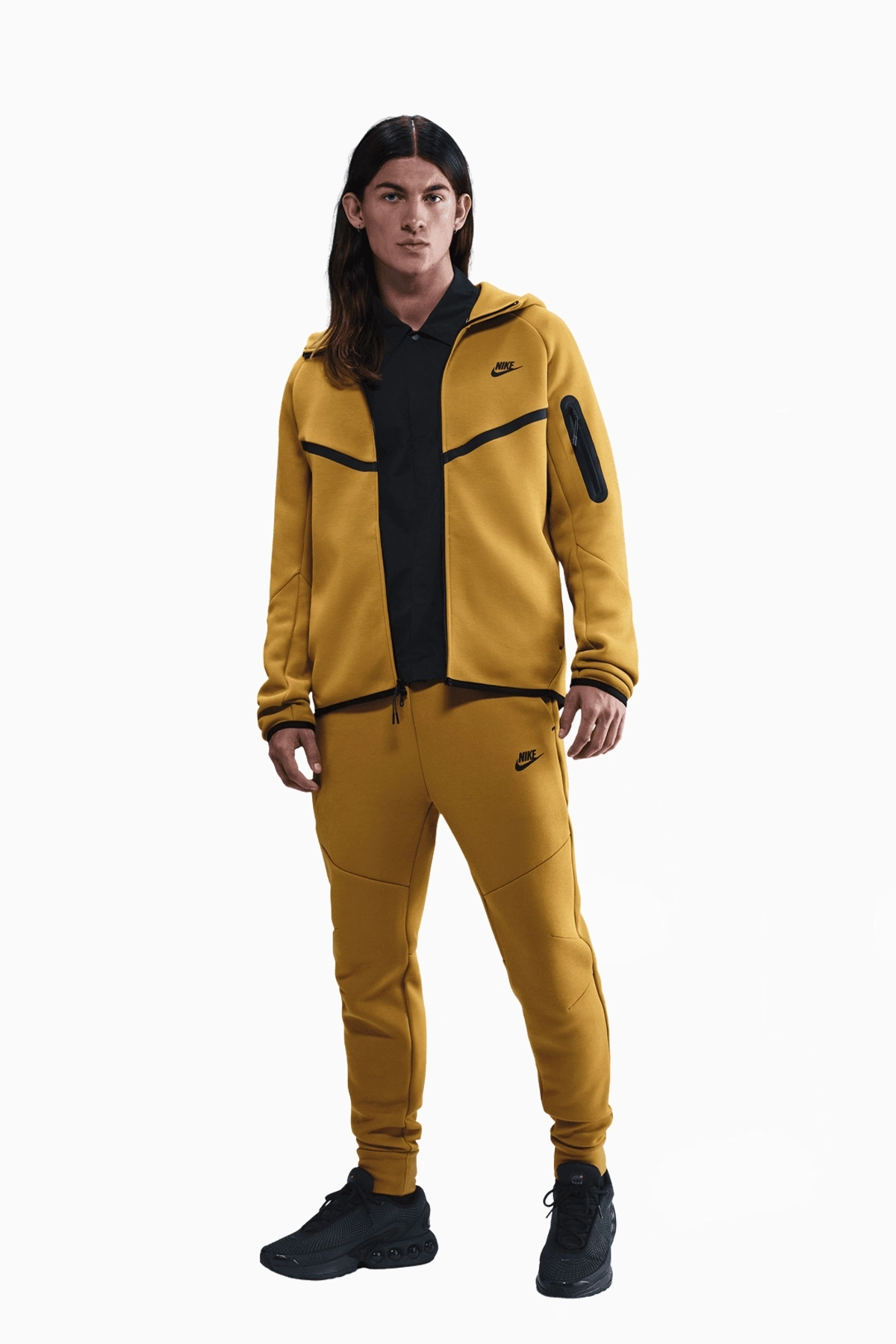 Hanorac Nike Sportswear Tech Fleece Windrunner - Galben | Magazin