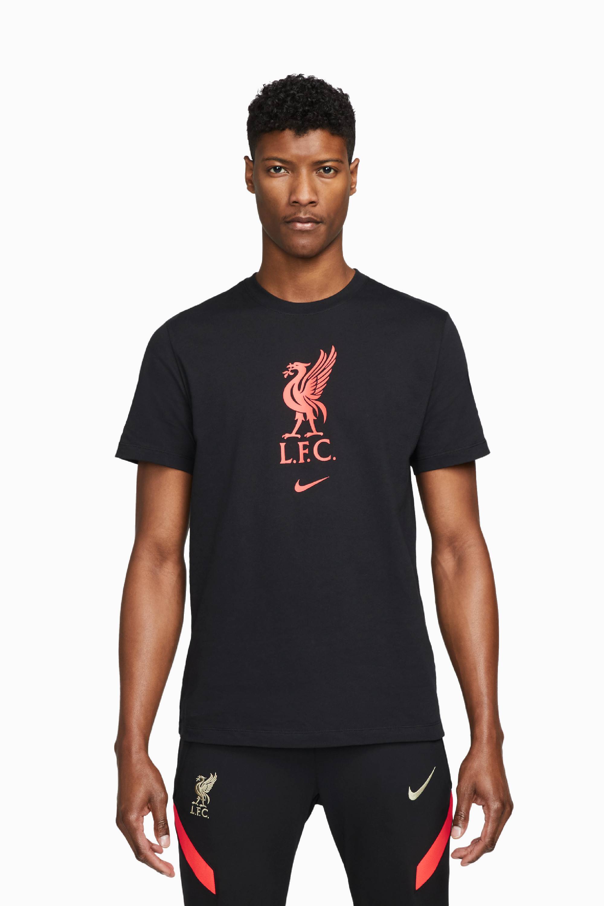 T-Shirt Nike Liverpool FC 21/22 Tee Crest - Black | R-GOL.com