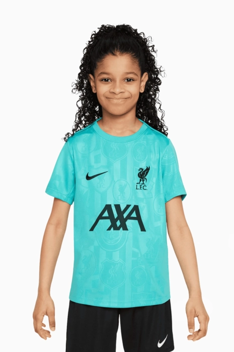 Camiseta Nike Liverpool FC 24 25 Pre Match Junior azul claro Botas de futbol equipamiento y accesorios Tienda R GOL