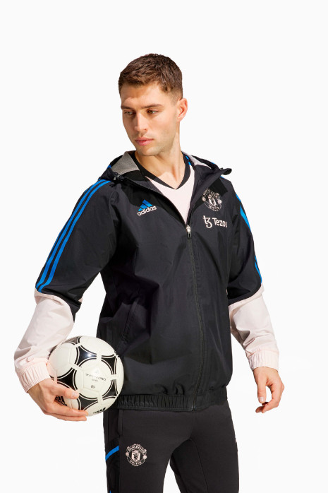 adidas Manchester United 22/23 All-Weather Ceket - Siyah | Futbol