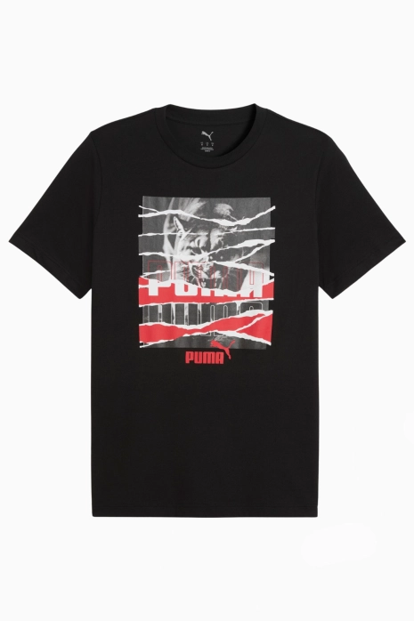 Puma Graphic Photoprint Tee Trikot - Schwarz