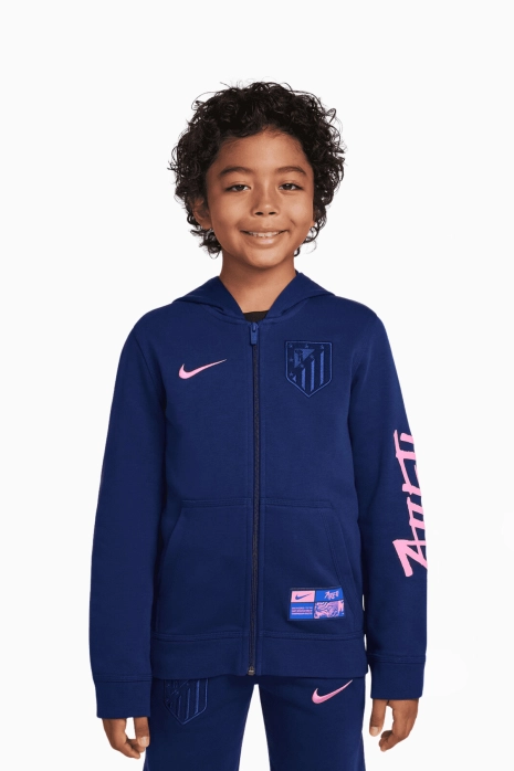 Nike Atletico Madrid 24/25 Club Hoodie Junior - Navy blue