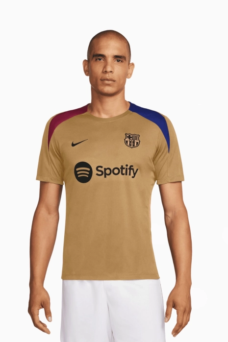 Тениска Nike FC Barcelona 24/25 Srike - Бежово