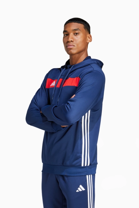 Bluza z kapturem adidas Tiro 25 Essentials Sweat - Granatowy