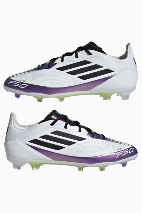 Korki adidas F50 Pro Messi FG Junior - Biały