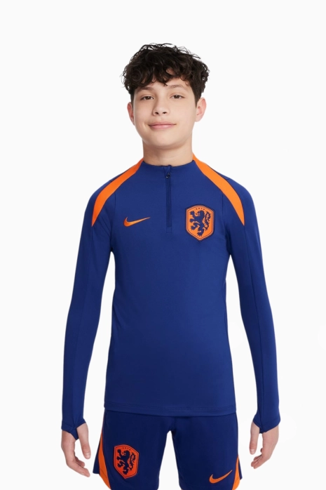 Pulover Nike Nizozemska 2024 Strike Junior - Modra