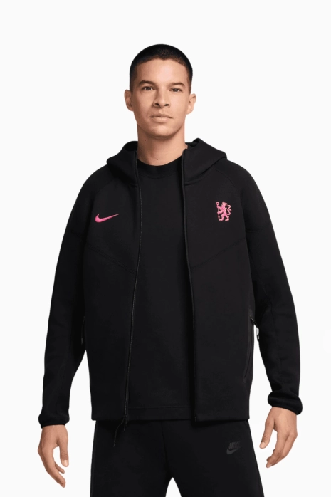 Nike Chelsea FC 24/25 Tech Fleece Windrunner Hoodie - Black