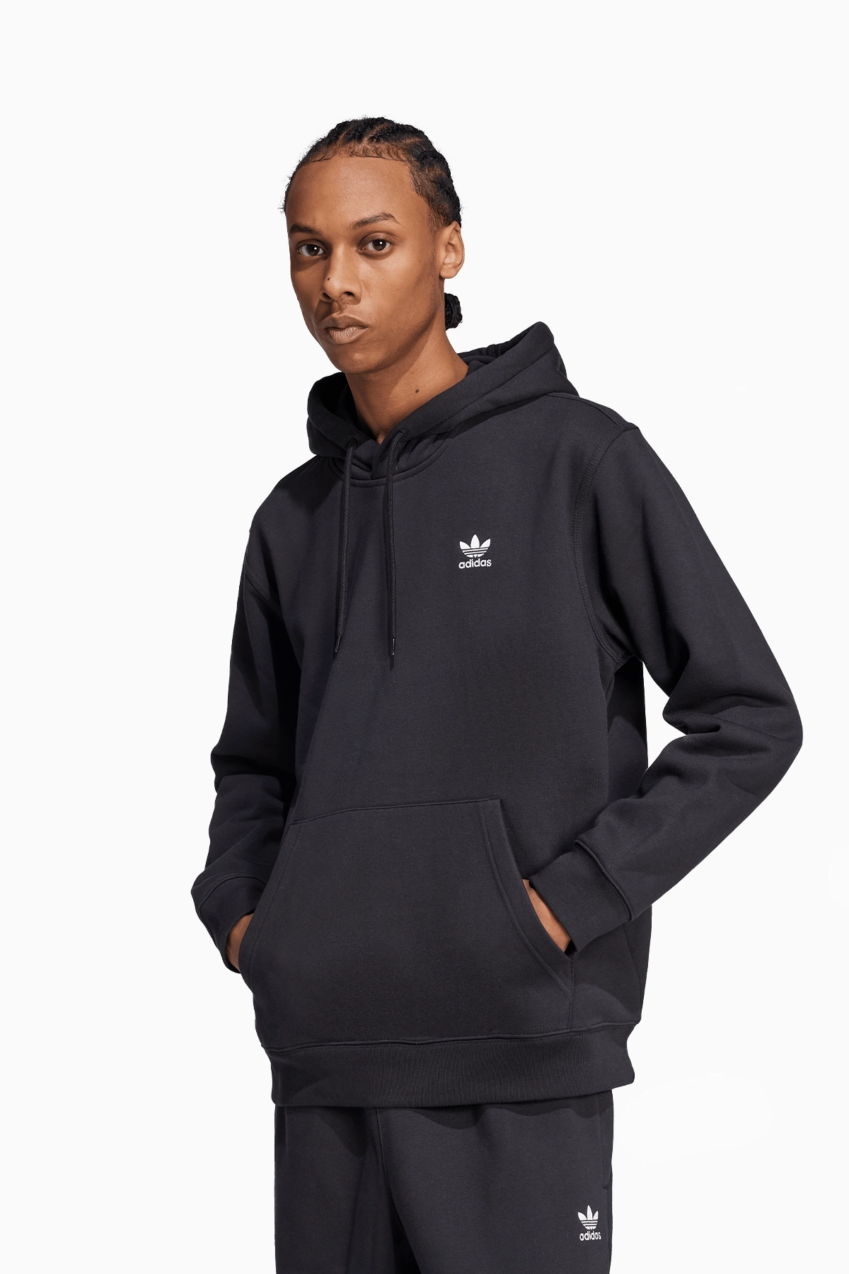 Pulóver adidas Trefoil Essentials - Fekete