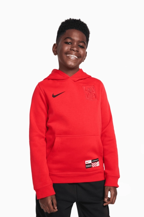 Nike Liverpool FC 24 25 Club Hoodie Junior Red