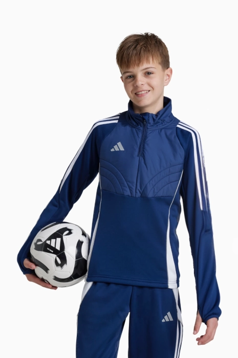 Блуза adidas Tiro 24 Winterized Top Junior - тъмносин