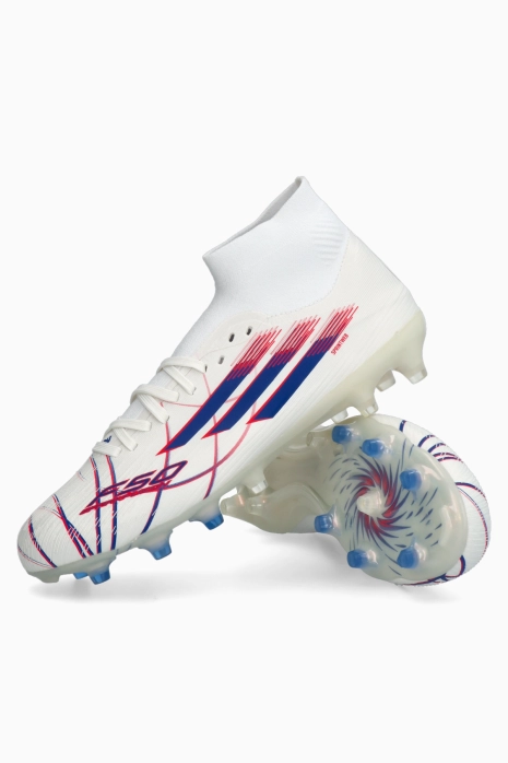 Lisovky adidas F50 Pro Mid FG/AG dámske - Biely