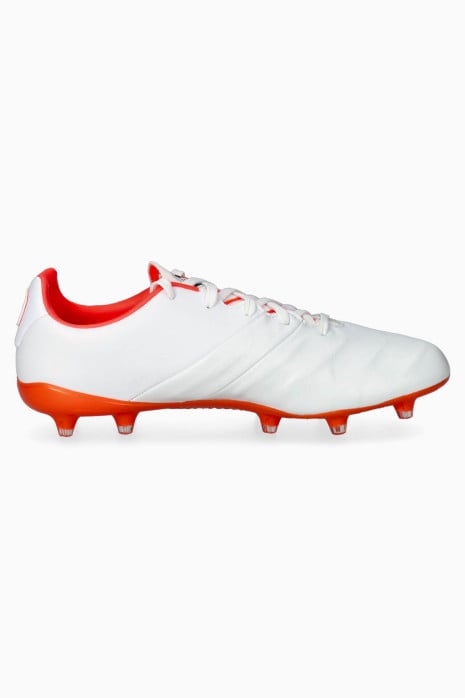 Botas fútbol Puma King Platinum 21 Rallye FG/AG blancas