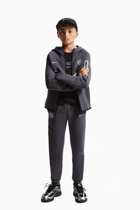 Nike PSG 26/27 Tech Fleece Hose Junior - Grau