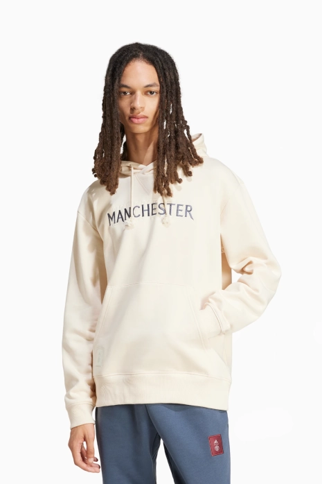 adidas Manchester United 24/25 Seasonal Hoodie - Beige