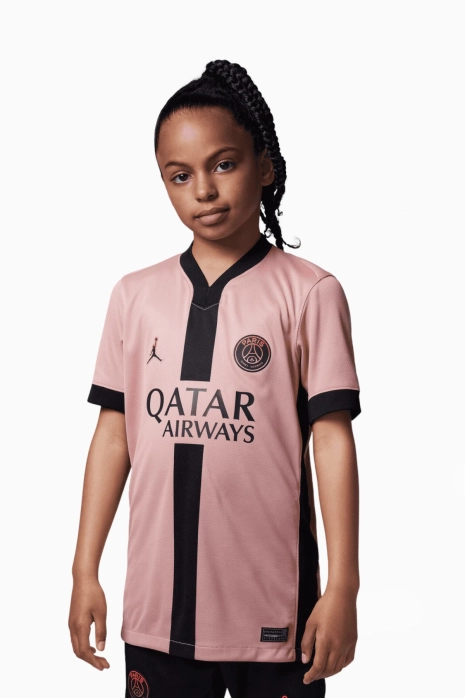 Koszulka Nike PSG x Jordan 24/25 Trzecia Stadium Junior - Różowy