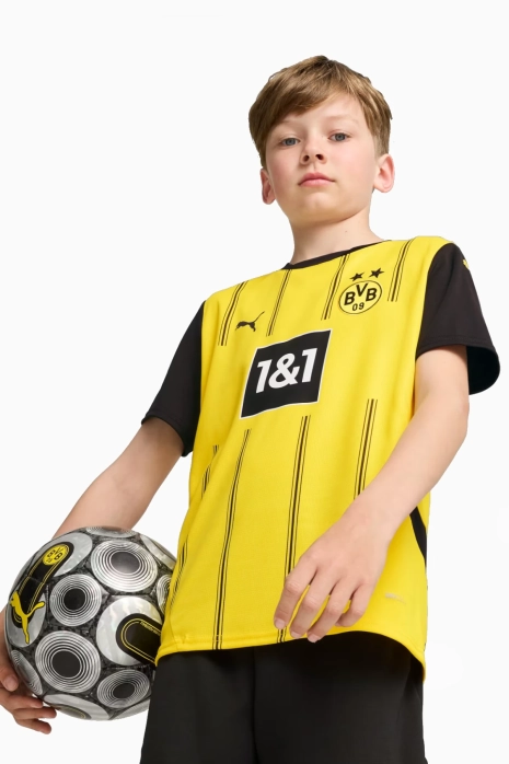 Majica kratkih rukava Puma Borussia Dortmund 24/25 Domaća Replika Junior - žuta boja