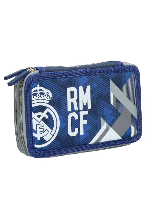 Square Silicone Pencil Case Navy/White - Real Madrid CF