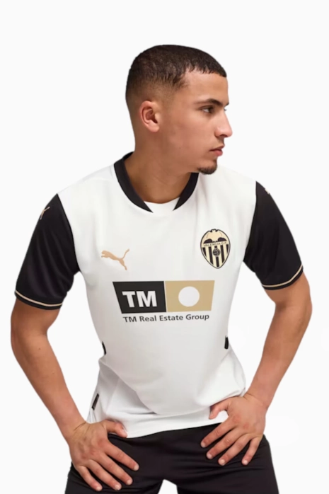 Κοντομάνικη Μπλούζα Puma Valencia CF 24/25 Home Replica - άσπρο