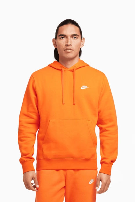 Kapüşonlu svetşört Nike Sportswear Club Fleece - Portakal