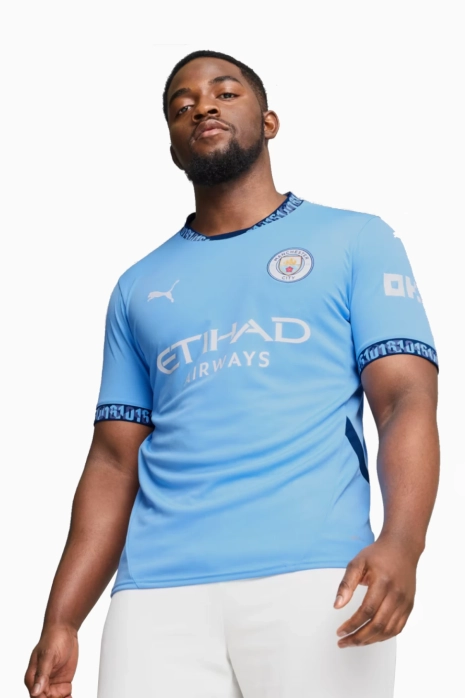 Κοντομάνικη Μπλούζα Puma Manchester City 24/25 Home Replica - γαλάζιο