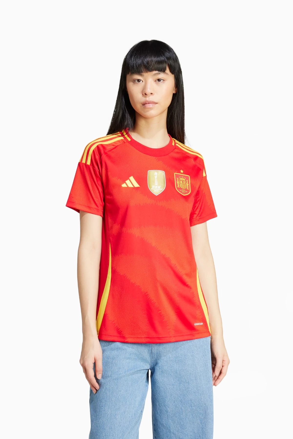 adidas Spain 2024 Home Trikot Frau Fußballschuhe und