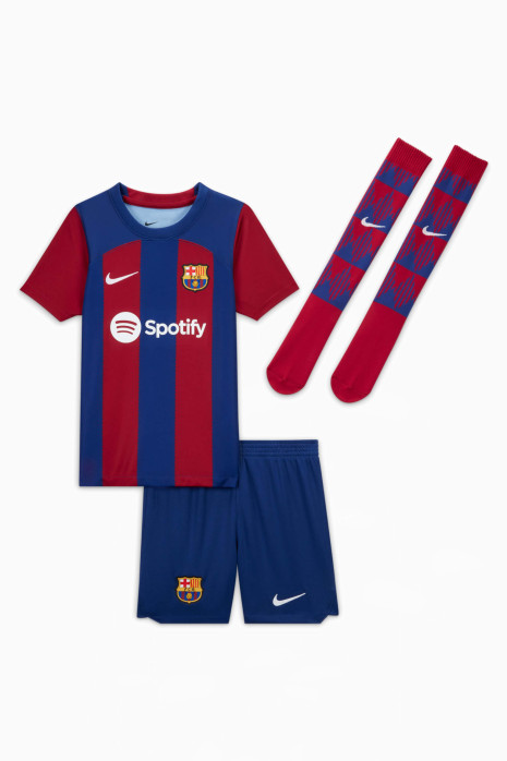 Σετ Ποδοσφαιρικής Εμφάνισης Nike FC Barcelona 23/24 Home Little Kids