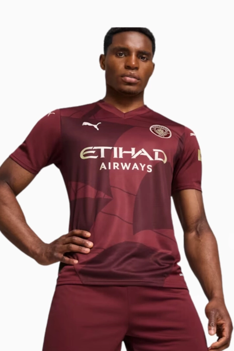 Puma Manchester City 24/25 Dritte Replica Trikot - Rotwein