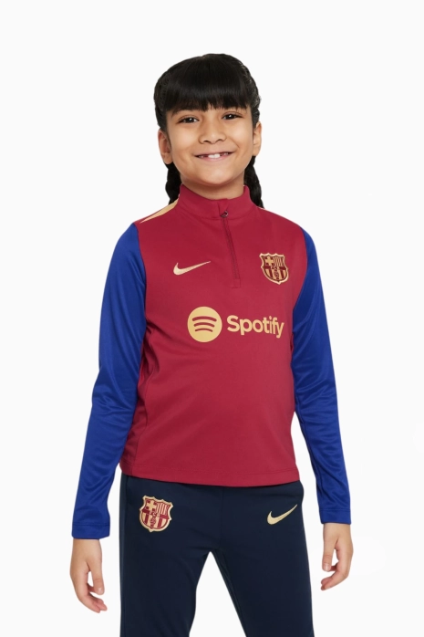 Uzun kollu üst Nike FC Barcelona 23/24 Academy Pro küçük çocuklar