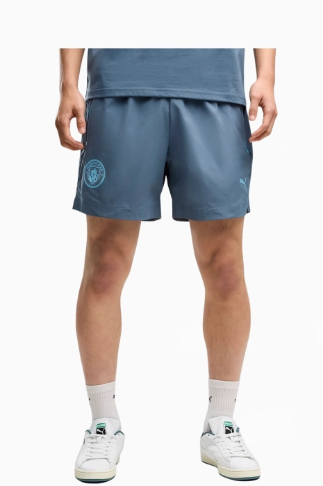 Puma Manchester City 26/27 Relaxed Woven Shorts - Blau