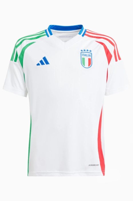 Tişört adidas İtalya 2024 Deplasman Çocuk - Beyaz