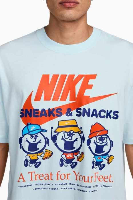 Tişört Nike Sportswear Max90 - açık mavi | Futbol ayakkabıları