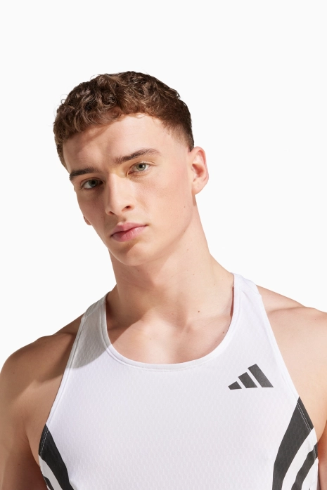 Sleeveless shirt adidas Adizero Archive Running - White | R-GOL