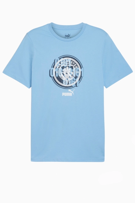 Majica kratkih rukava Puma Manchester City 24/25 FtblCultureGraphic - svijetlo plava