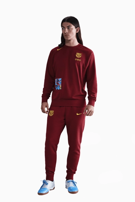 Nike FC Barcelona 25/26 Club Sweatshirt - Claret | R-GOL.com