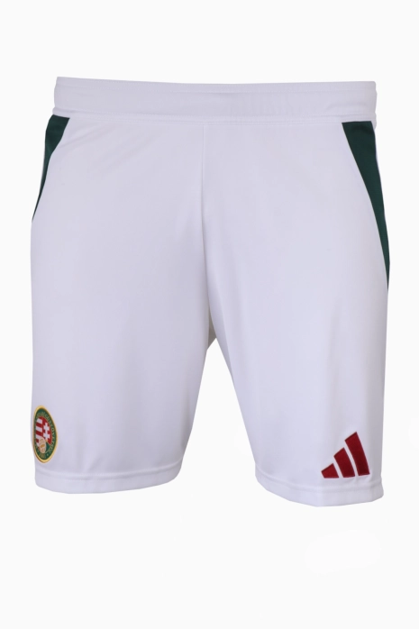 Kratke hlače adidas Madžarska 2024 Domači - Bela