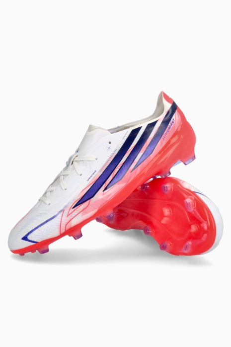 Cleats adidas F50 Elite Hyperfast FG Junior - White