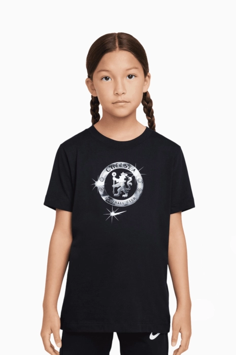 Футболка Nike Chelsea FC 24/25 Crest Tee Junior - чорний