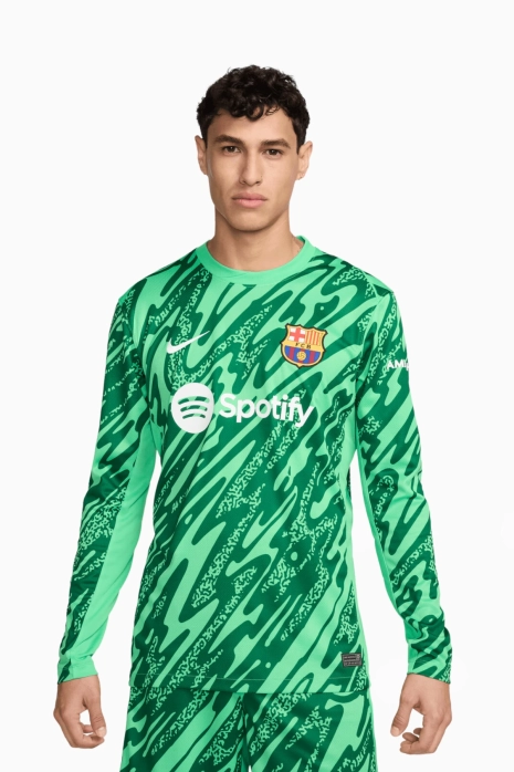 Majica Nike FC Barcelona 24/25 Goalkeeper Stadium LS - Zelena