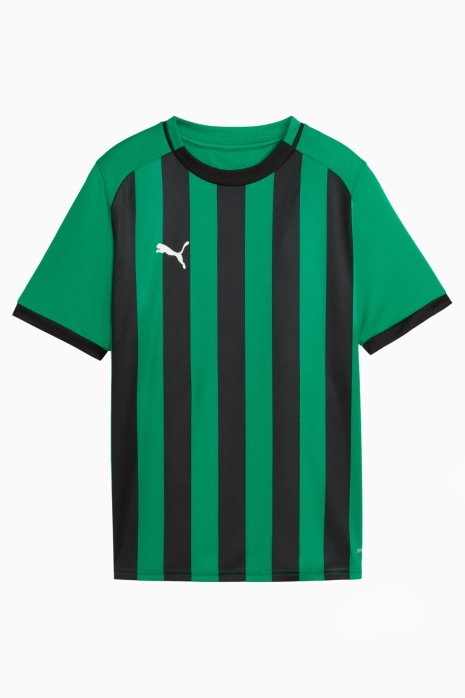 Футболка Puma teamLIGA 26 Striped Junior - зеленый